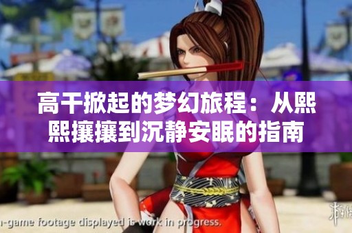 高干掀起的梦幻旅程：从熙熙攘攘到沉静安眠的指南