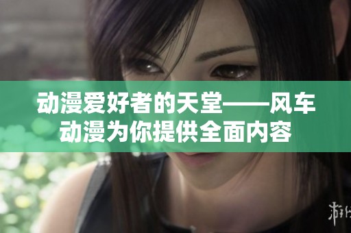 动漫爱好者的天堂——风车动漫为你提供全面内容