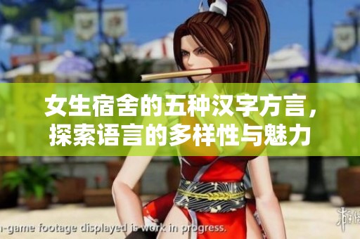 女生宿舍的五种汉字方言，探索语言的多样性与魅力