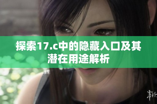 探索17.c中的隐藏入口及其潜在用途解析