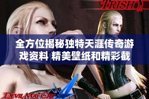 全方位揭秘独特天涯传奇游戏资料 精美壁纸和精彩截图全在这里