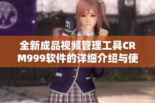 全新成品视频管理工具CRM999软件的详细介绍与使用指南