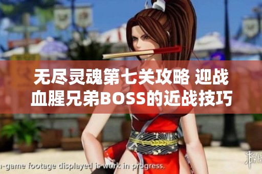 无尽灵魂第七关攻略 迎战血腥兄弟BOSS的近战技巧详解
