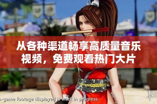 从各种渠道畅享高质量音乐视频，免费观看热门大片