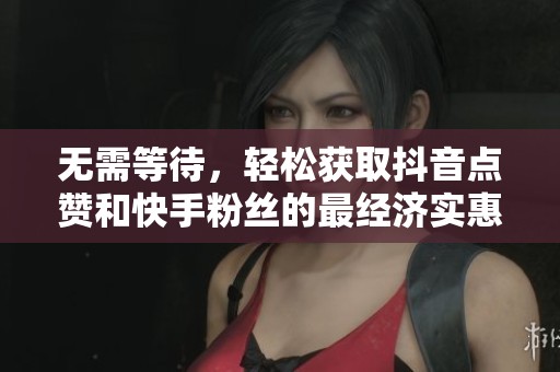 无需等待，轻松获取抖音点赞和快手粉丝的最经济实惠方案推荐