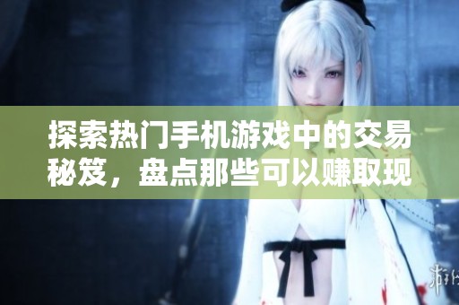 探索热门手机游戏中的交易秘笈，盘点那些可以赚取现金的顶级手游与物品交易技巧