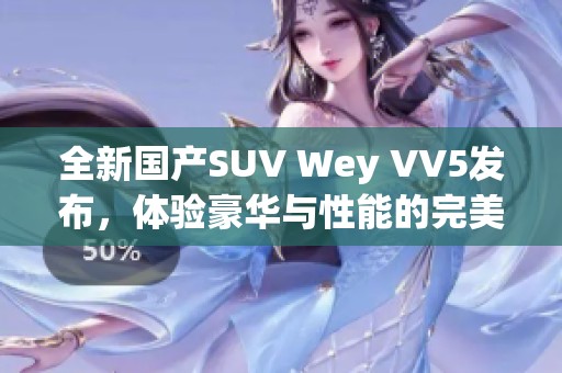 全新国产SUV Wey VV5发布，体验豪华与性能的完美结合