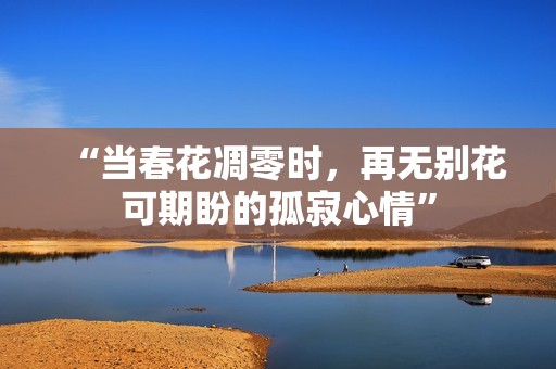 “当春花凋零时，再无别花可期盼的孤寂心情”
