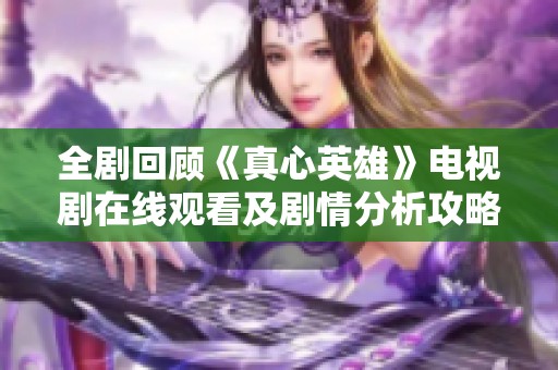 全剧回顾《真心英雄》电视剧在线观看及剧情分析攻略