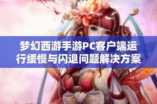 梦幻西游手游PC客户端运行缓慢与闪退问题解决方案详解与优化技巧分享