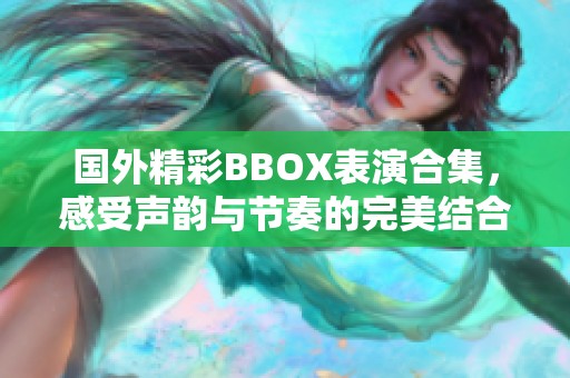 国外精彩BBOX表演合集，感受声韵与节奏的完美结合