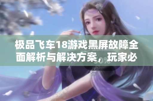 极品飞车18游戏黑屏故障全面解析与解决方案，玩家必备实用攻略分享