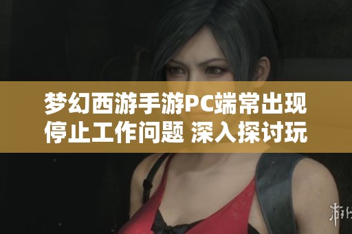 梦幻西游手游PC端常出现停止工作问题 深入探讨玩家困扰与网易回应解决方案