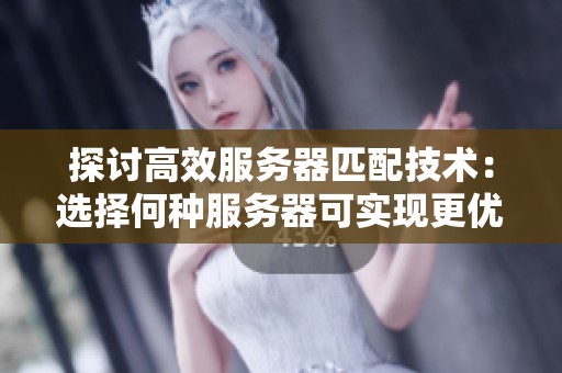 探讨高效服务器匹配技术：选择何种服务器可实现更优速度和性能提升