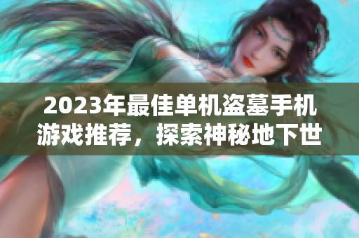 2023年最佳单机盗墓手机游戏推荐，探索神秘地下世界的冒险之旅等你来挑战