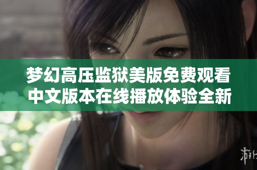 梦幻高压监狱美版免费观看中文版本在线播放体验全新视觉盛宴