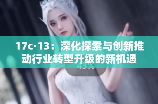 17c·13：深化探索与创新推动行业转型升级的新机遇