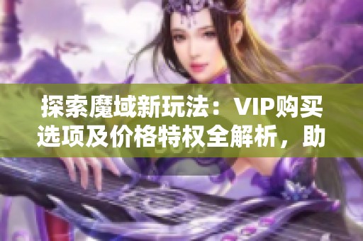 探索魔域新玩法：VIP购买选项及价格特权全解析，助你游戏更畅快