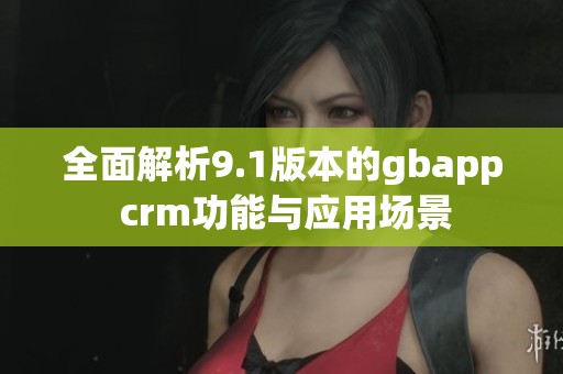 全面解析9.1版本的gbapp crm功能与应用场景
