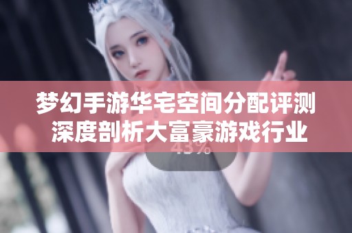 梦幻手游华宅空间分配评测 深度剖析大富豪游戏行业的创新与挑战