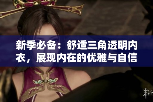 新季必备：舒适三角透明内衣，展现内在的优雅与自信