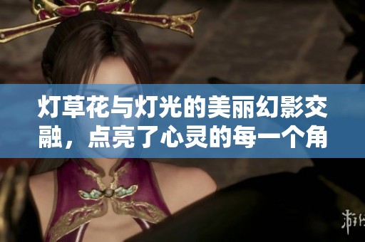 灯草花与灯光的美丽幻影交融，点亮了心灵的每一个角落
