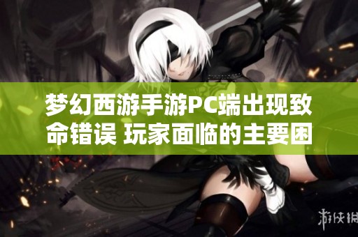 梦幻西游手游PC端出现致命错误 玩家面临的主要困扰及有效的应对策略