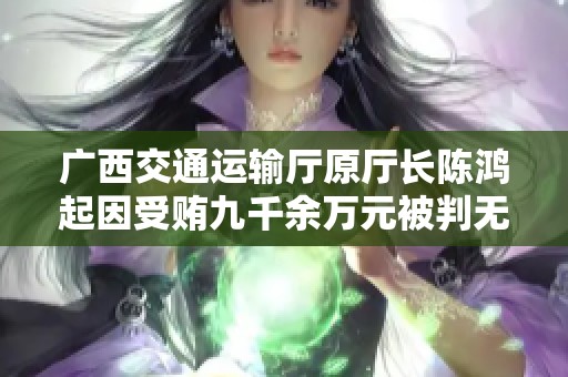 广西交通运输厅原厅长陈鸿起因受贿九千余万元被判无期徒刑 进一步剖析腐败现象