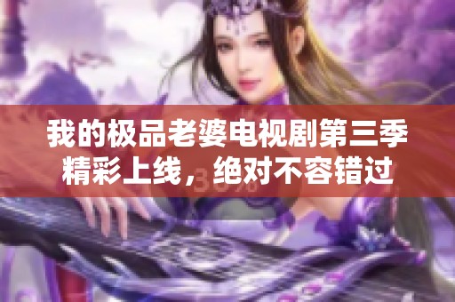 我的极品老婆电视剧第三季精彩上线，绝对不容错过