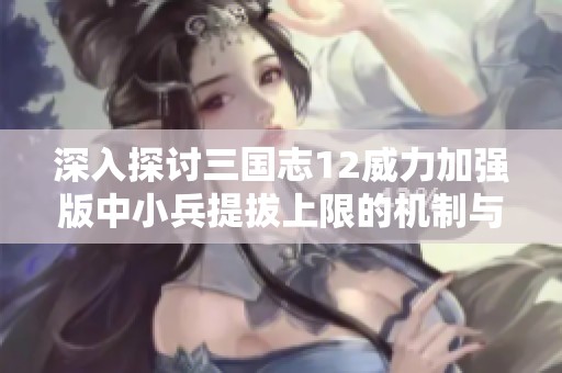 深入探讨三国志12威力加强版中小兵提拔上限的机制与策略解析
