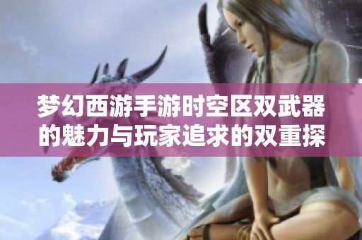 梦幻西游手游时空区双武器的魅力与玩家追求的双重探索