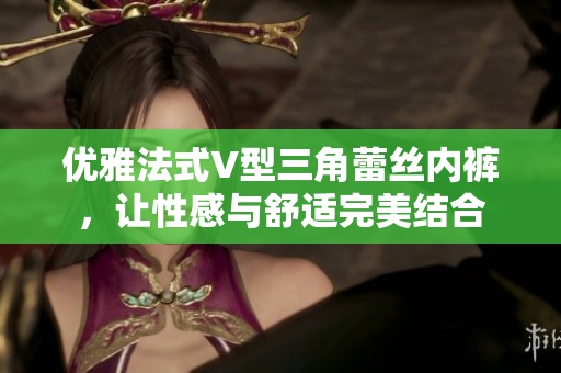 优雅法式V型三角蕾丝内裤，让性感与舒适完美结合