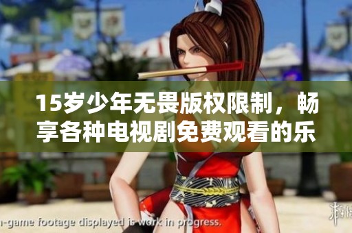 15岁少年无畏版权限制，畅享各种电视剧免费观看的乐趣