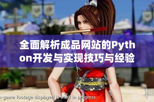 全面解析成品网站的Python开发与实现技巧与经验分享