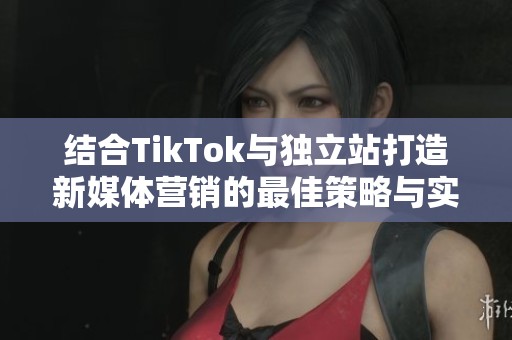 结合TikTok与独立站打造新媒体营销的最佳策略与实践分享