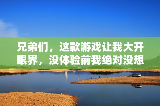 兄弟们，这款游戏让我大开眼界，没体验前我绝对没想到