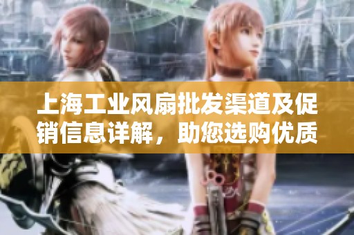 上海工业风扇批发渠道及促销信息详解，助您选购优质货源