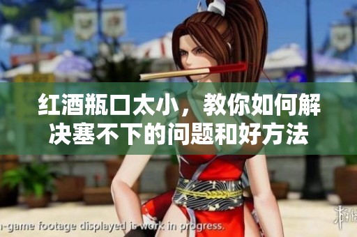 红酒瓶口太小，教你如何解决塞不下的问题和好方法