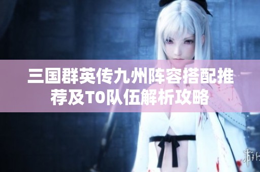 三国群英传九州阵容搭配推荐及T0队伍解析攻略