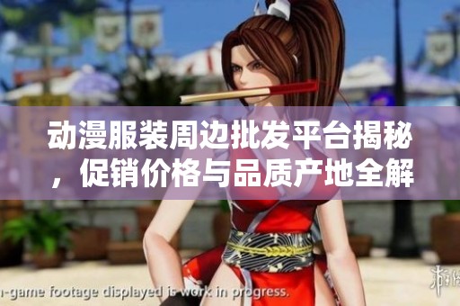 动漫服装周边批发平台揭秘，促销价格与品质产地全解析