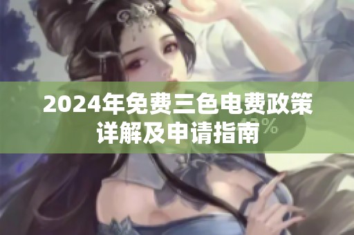 2024年免费三色电费政策详解及申请指南