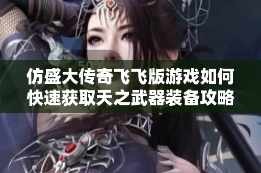 仿盛大传奇飞飞版游戏如何快速获取天之武器装备攻略解析