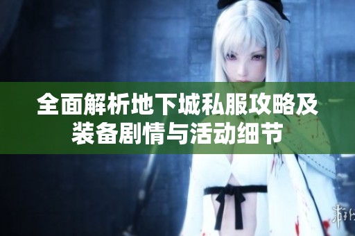全面解析地下城私服攻略及装备剧情与活动细节