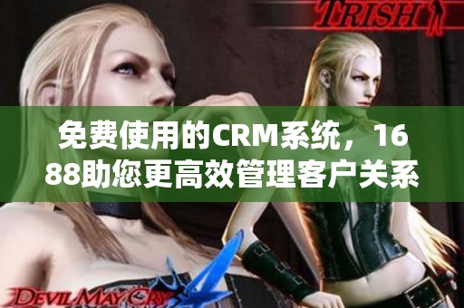 免费使用的CRM系统，1688助您更高效管理客户关系