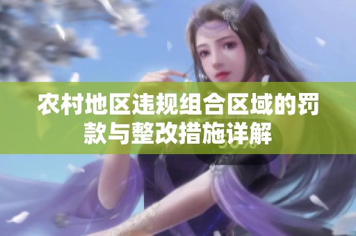 农村地区违规组合区域的罚款与整改措施详解