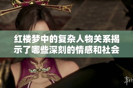 红楼梦中的复杂人物关系揭示了哪些深刻的情感和社会因素