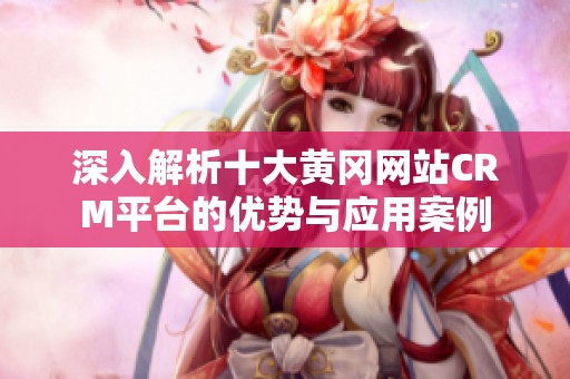 深入解析十大黄冈网站CRM平台的优势与应用案例