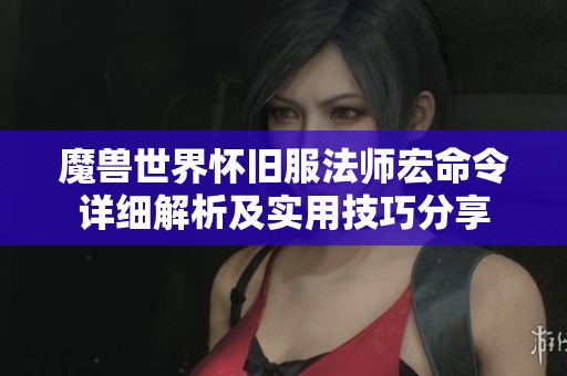 魔兽世界怀旧服法师宏命令详细解析及实用技巧分享