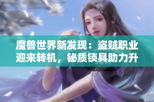 魔兽世界新发现：盗贼职业迎来转机，铋质锁具助力升级之路