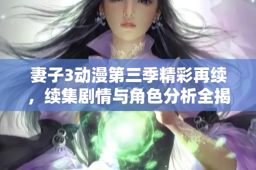 妻子3动漫第三季精彩再续，续集剧情与角色分析全揭秘